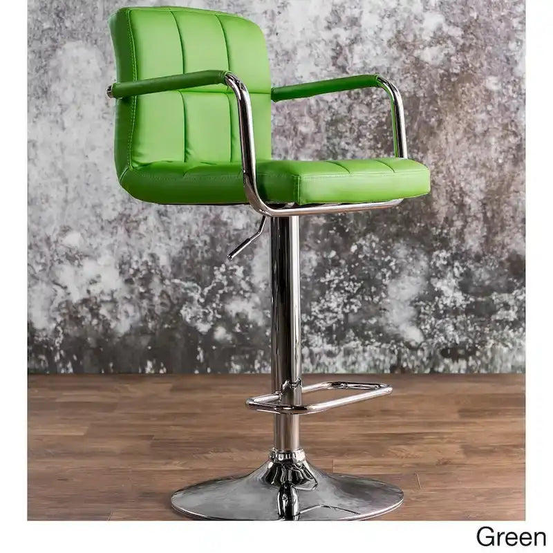 Tabouret de bar pivotant et réglable Corvelli Modern en similicuir de Furniture of America