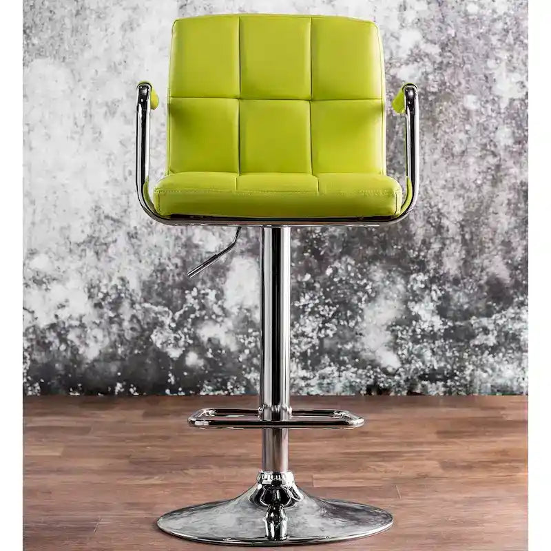 Tabouret de bar pivotant et réglable Corvelli Modern en similicuir de Furniture of America