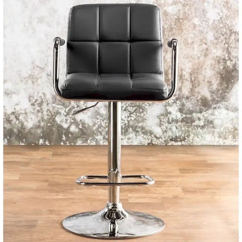 Tabouret de bar pivotant et réglable Corvelli Modern en similicuir de Furniture of America