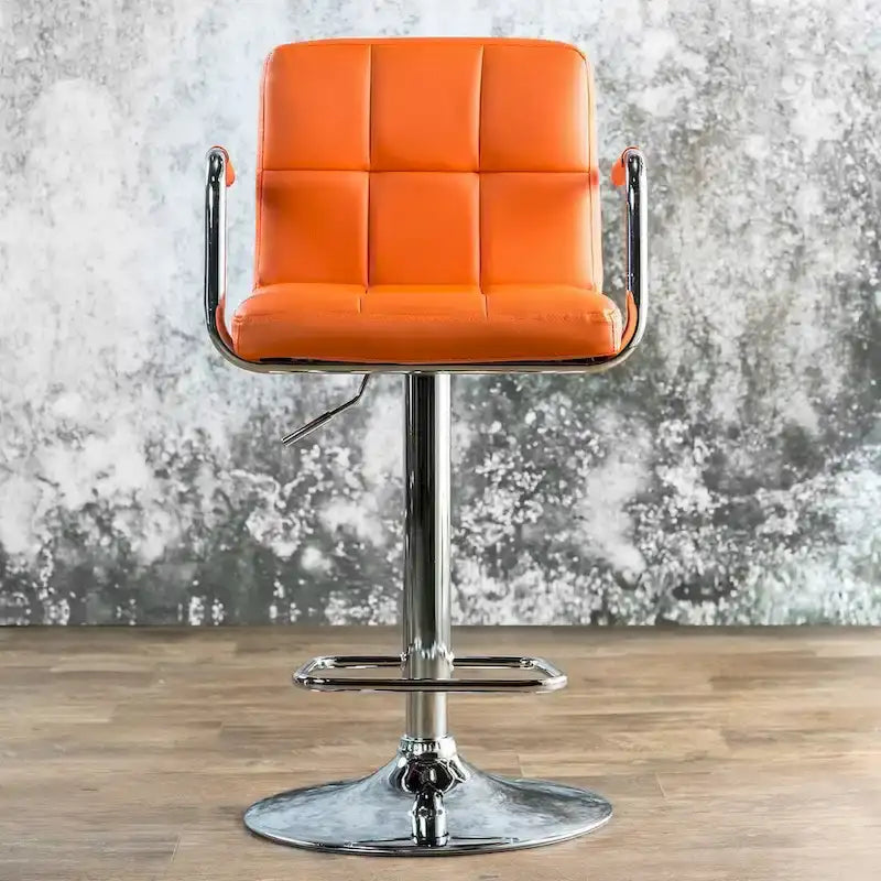 Tabouret de bar pivotant et réglable Corvelli Modern en similicuir de Furniture of America