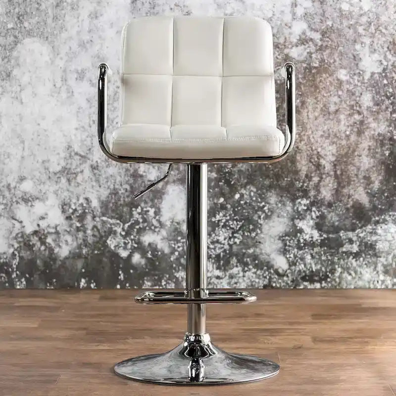 Tabouret de bar pivotant et réglable Corvelli Modern en similicuir de Furniture of America