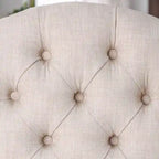 Chaises de bar Tays Rustic Linen capitonnées (lot de 2) par Furniture of America