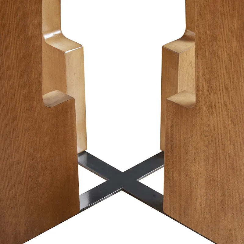 Table de salle à manger ronde INK+IVY Kennedy 44 - Noyer