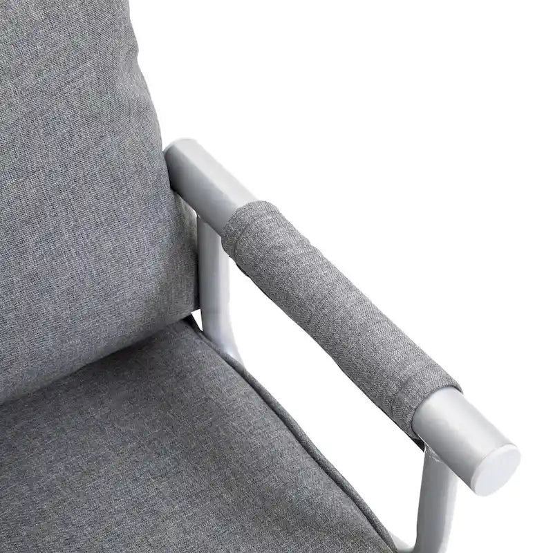 Canapé-lit futon HOMCOM compact avec surface de couchage dépliable confortable pour les invités, dossier inclinable et design élégant