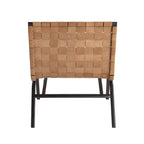 Fauteuil d'appoint Calvo en cuir marron tissé par Greyson Living