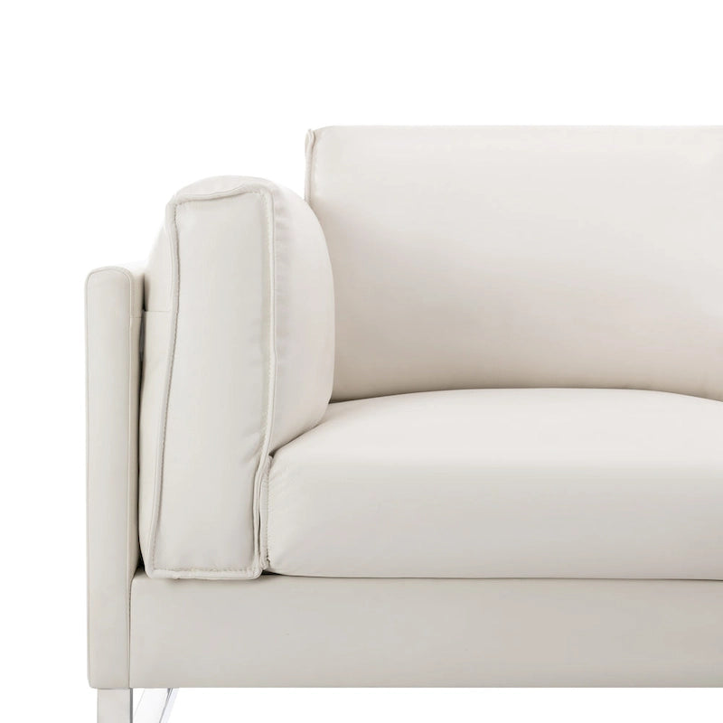 Canapé d'angle en similicuir Morden Fort pour salon