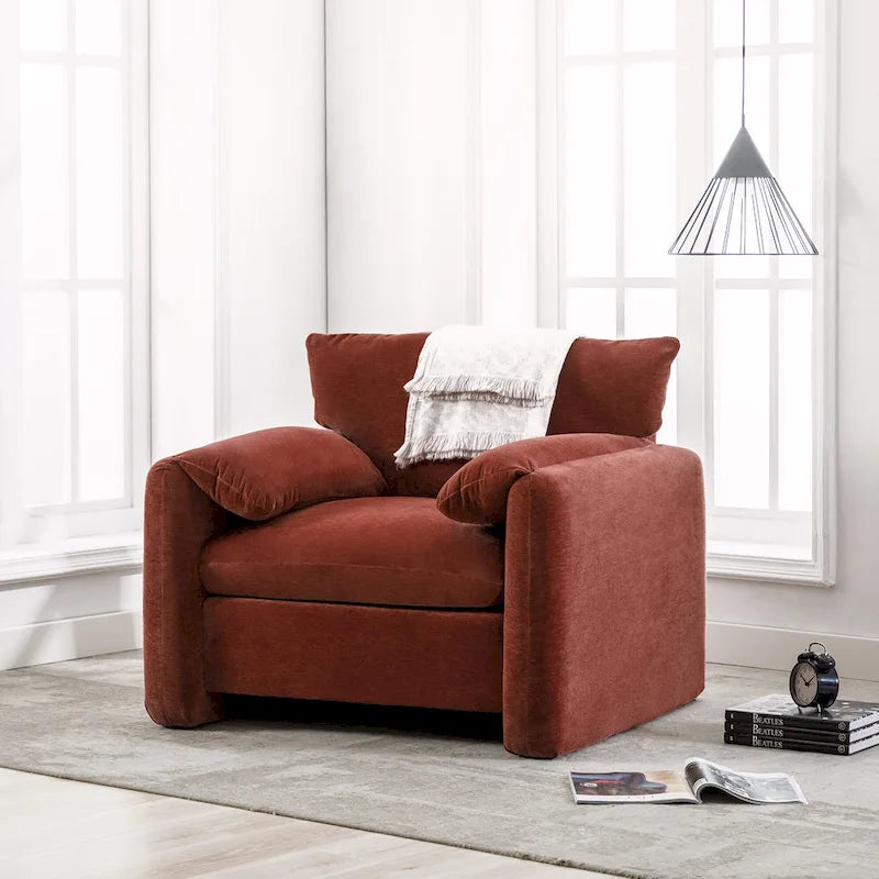 Fauteuil d'appoint surdimensionné