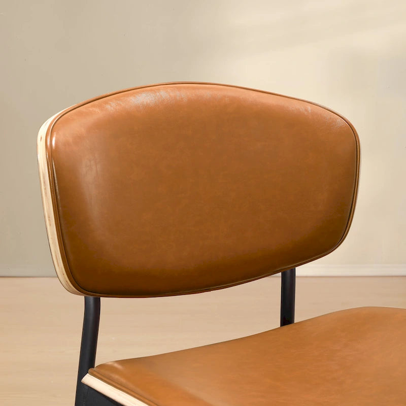 Chaises de salle à manger modernes en bois courbé Art Leon (lot de 2)