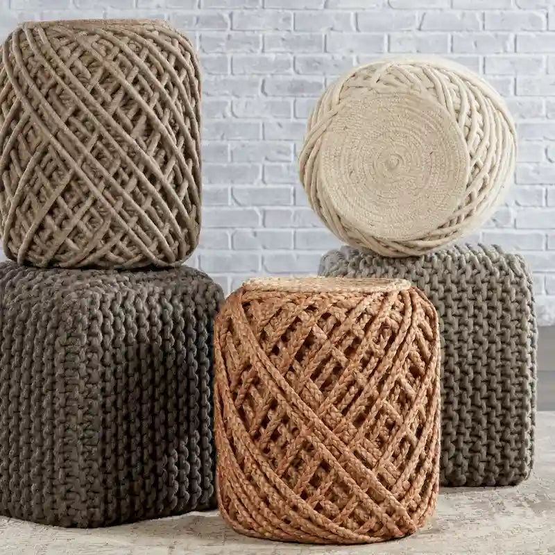 Pouf cylindrique Guna