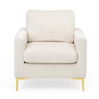 Fauteuil club avec fauteuil d'appoint rembourré moderne Pellebant