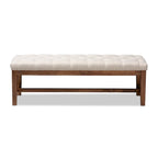 Banc contemporain recouvert de tissu par Baxton Studio