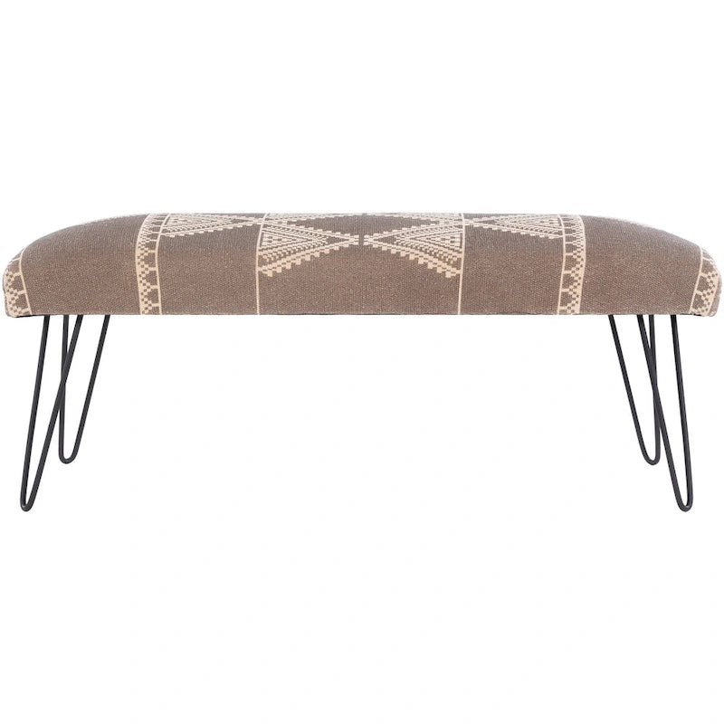 Banc rembourré Heria de style bohème moderne