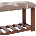 Banc rembourré Heria de style bohème moderne