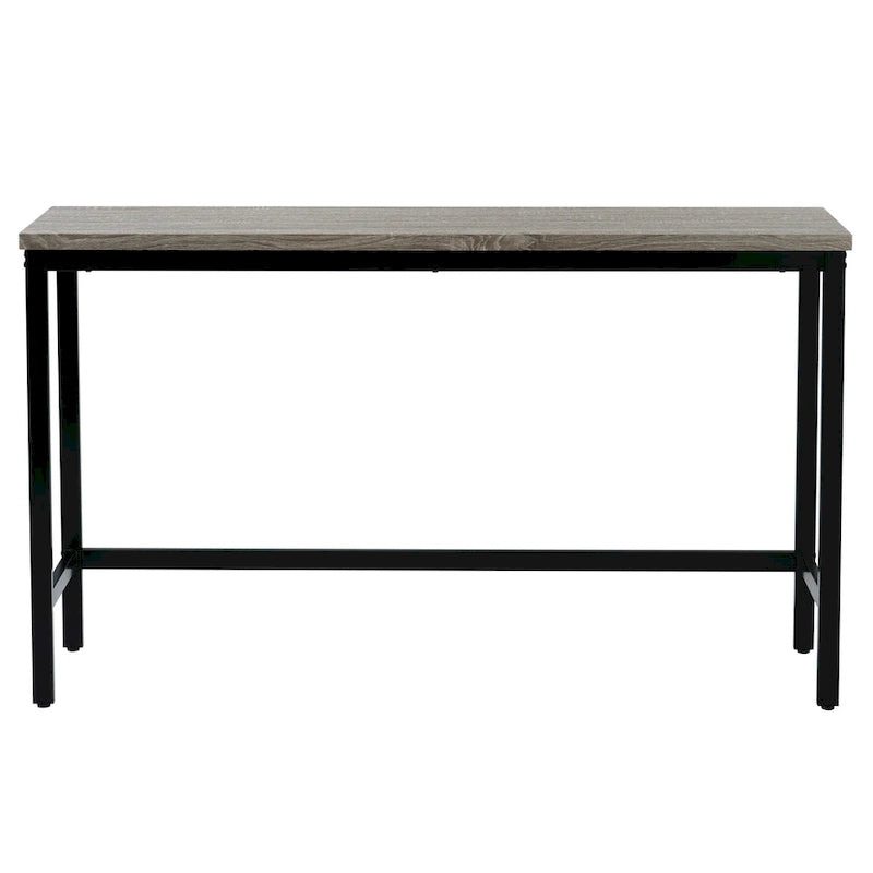 Ensemble table et chaises de salle à manger extra longues avec 3 tabourets style pub