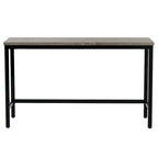 Ensemble table et chaises de salle à manger extra longues avec 3 tabourets style pub