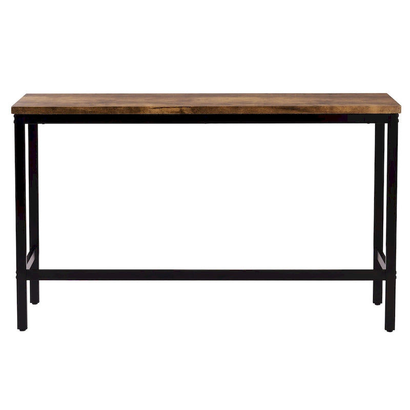 Ensemble table et chaises de salle à manger extra longues avec 3 tabourets style pub