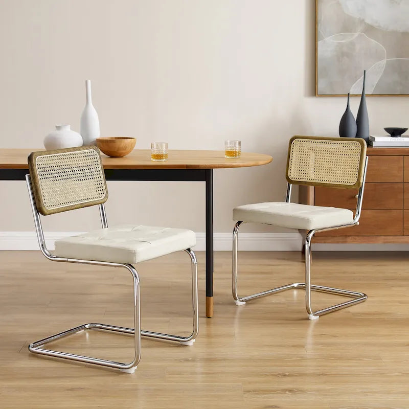 Art Leon Modern Upholstered Dining Chairs (Set of 2)