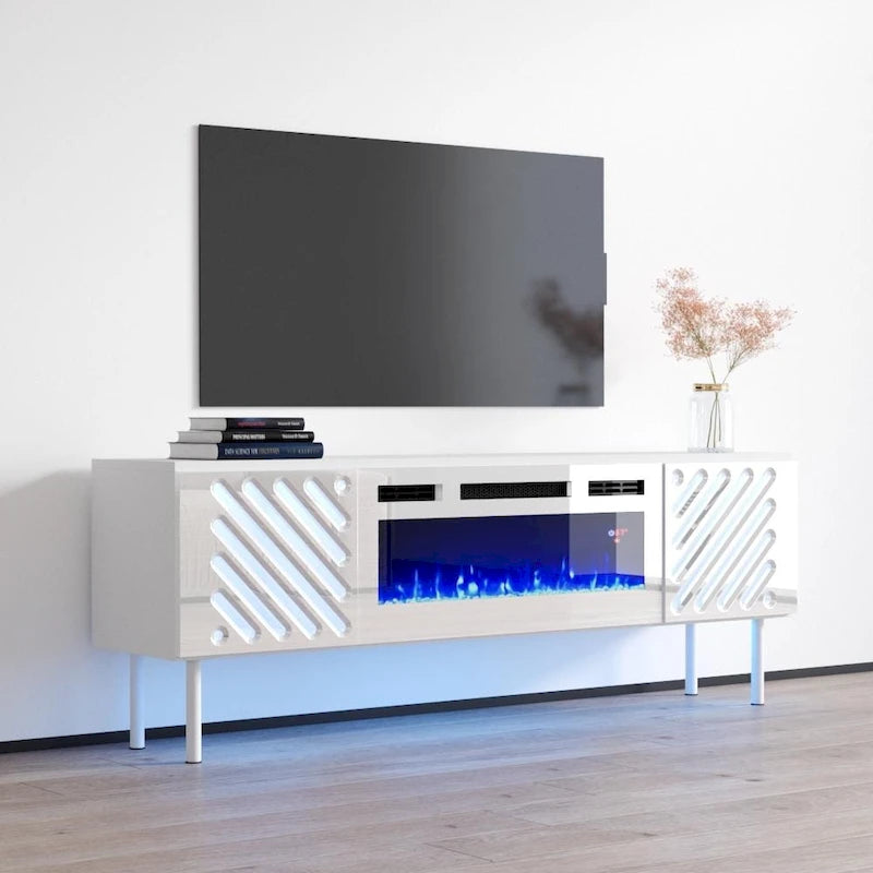 Cheminée électrique Laser WH-EF 63 cm et meuble TV
