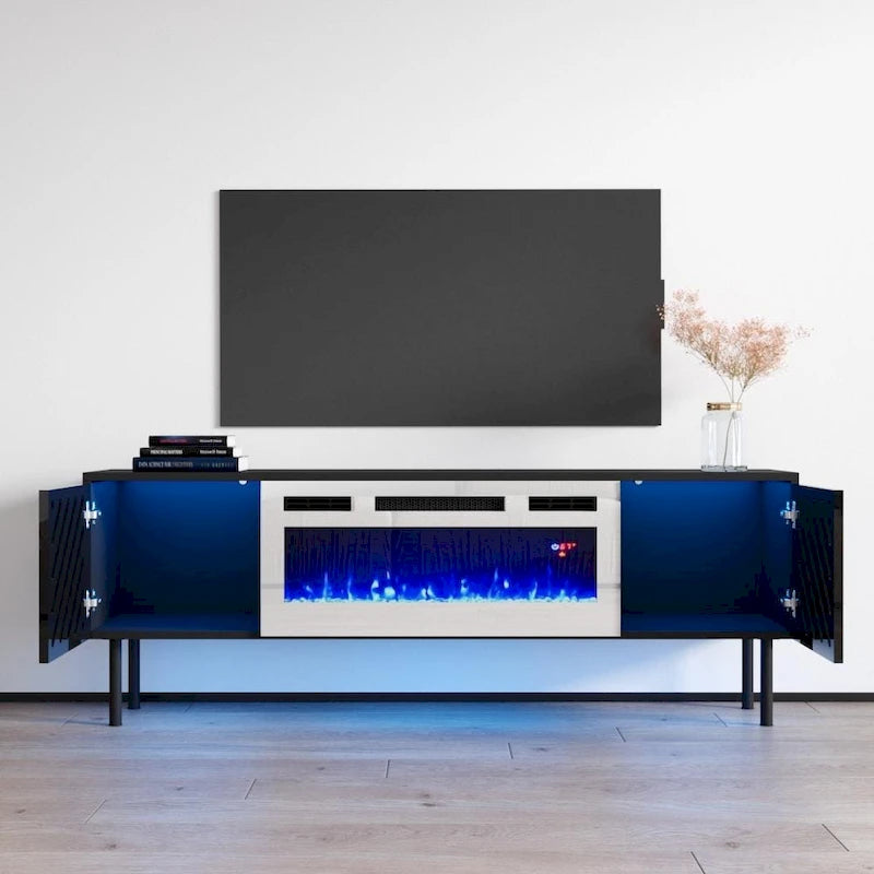 Cheminée électrique Laser WH-EF 63 cm et meuble TV