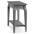 Table d'appoint étroite en bois gris