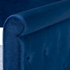 Lit de jour en velours Saky Copper Grove avec lit gigogne