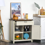 Buffet/meuble de rangement rustique HOMCOM style grange/style ferme moderne pour cuisine et salle à manger