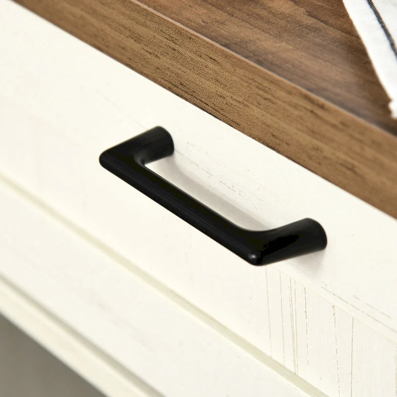 Buffet/meuble de rangement rustique HOMCOM style grange/style ferme moderne pour cuisine et salle à manger