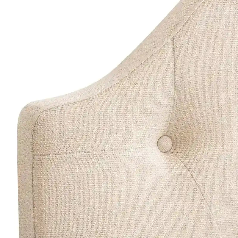 Tête de lit CorLiving Calera Diamond capitonnée en tissu à panneaux arqués - 2 places