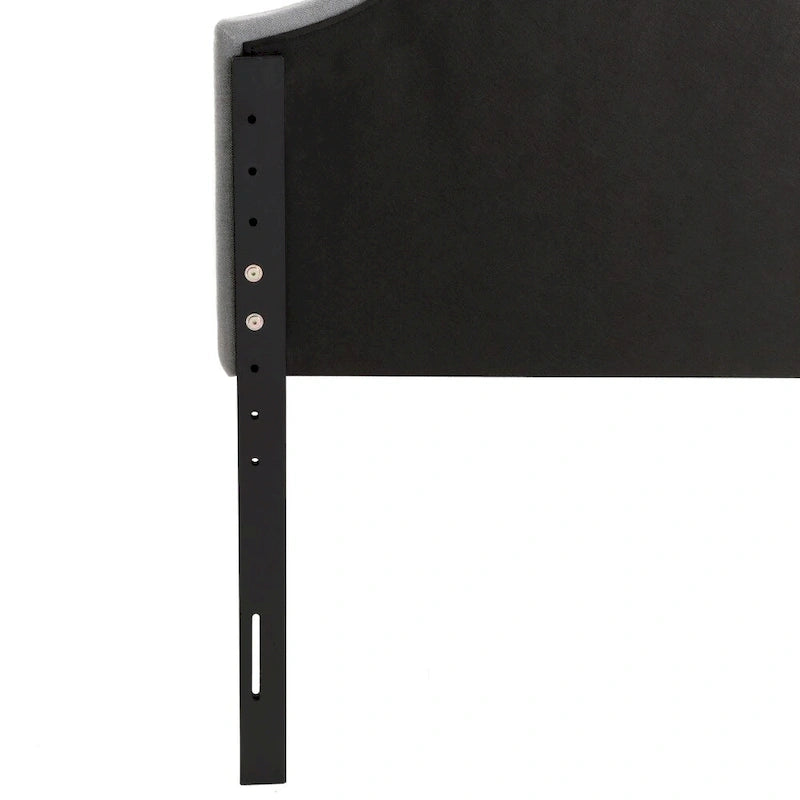 Tête de lit CorLiving Calera Diamond capitonnée en tissu à panneaux arqués - 2 places