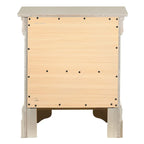 Table de chevet traditionnelle Louis Philippe à 2 tiroirs en bois