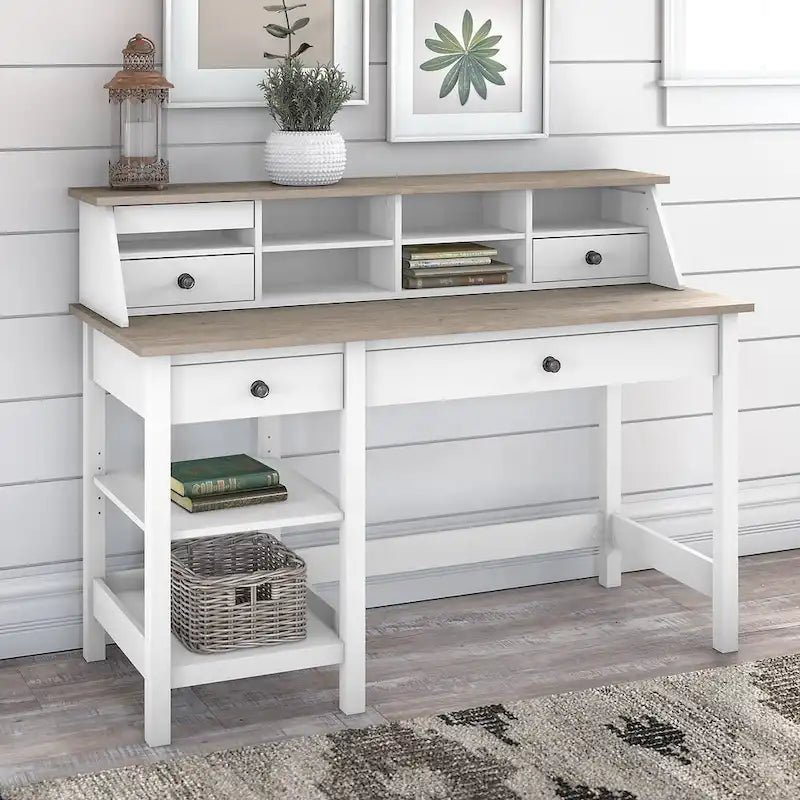 Mayfield 54W Computer Desk with Desktop Organizer by Bush Furniture