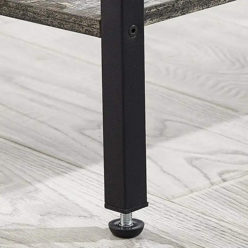 Table de chevet avec station de charge, 2 ports USB et 2 prises électriques, table d'appoint haute avec 2 tiroirs et étagère de rangement