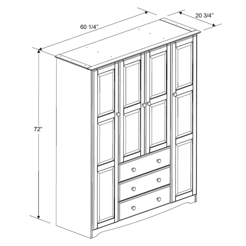 Armoire familiale 5966 de Palace Imports, Java