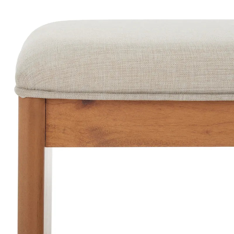 Banc à étagère ouverte SAFAVIEH Marilla avec coussin - 51 cm (L) x 38 cm (P) x 46 cm (H)