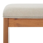 Banc à étagère ouverte SAFAVIEH Marilla avec coussin - 51 cm (L) x 38 cm (P) x 46 cm (H)