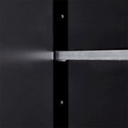 Armoire de rangement en bois à 2 portes et 4 tiroirs, étagère réglable