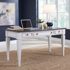 Allyson Park Wirebrushed White Charcoal Writing Desk