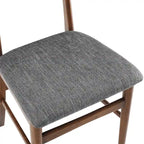 Ensemble de 2 chaises de salle à manger en bois Crosley Landon avec assise rembourrée - 84,5 cm (H) x 50,2 cm (L) x 50,2 cm (P)