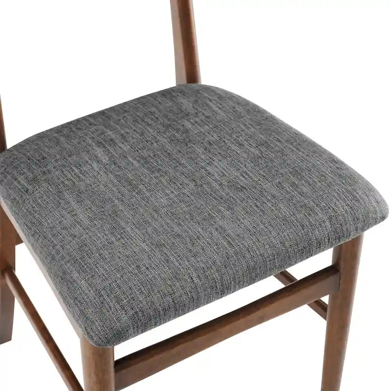 Ensemble de 2 chaises de salle à manger en bois Crosley Landon avec assise rembourrée - 84,5 cm (H) x 50,2 cm (L) x 50,2 cm (P)