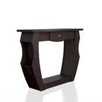 Console Caveline contemporaine en noyer de 99 cm (39 pouces) à 1 tiroir par Furniture of America