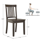 Ensemble de salle à manger 5 pièces Wilmington II à pied central rond, noir antique, par iNSPIRE Q Classic