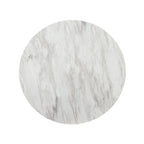 Table de comptoir ronde Centiar blanche/noire