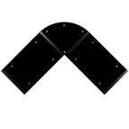 Bureau d'angle en verre en forme de L avec plateau coulissant pour clavier