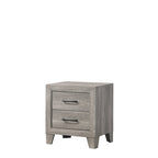 Ensemble de chambre à coucher rustique gris 6 pièces Jan