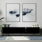 Meuble TV bas Glenwillow Home Atlas 78 x 20, style moderne du milieu du siècle