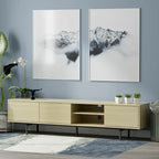 Meuble TV bas Glenwillow Home Atlas 78 x 20, style moderne du milieu du siècle