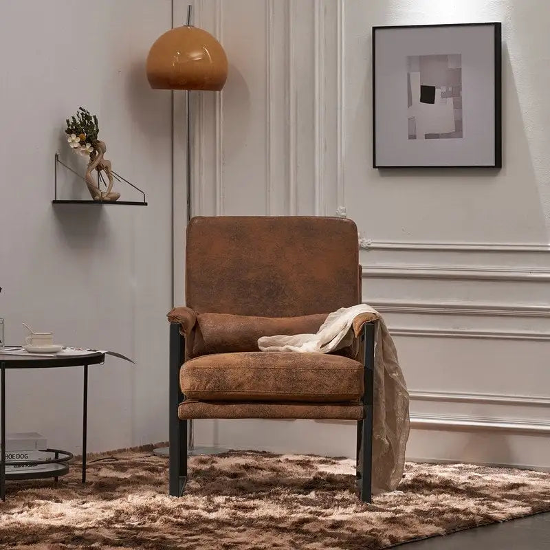 Fauteuil de loisirs moderne à cadre en fer simple