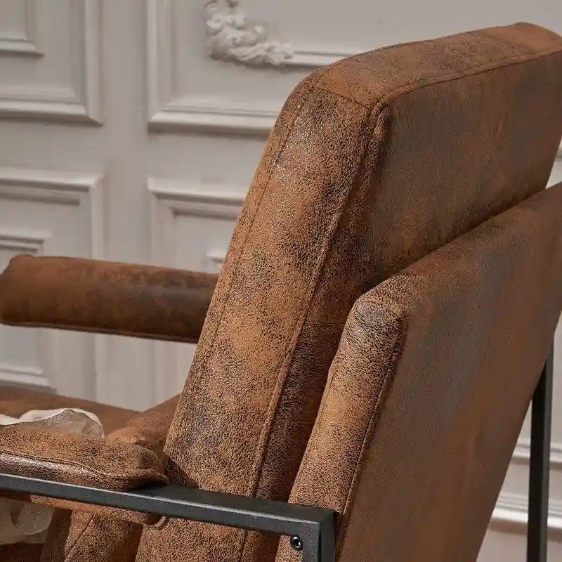 Fauteuil de loisirs moderne à cadre en fer simple