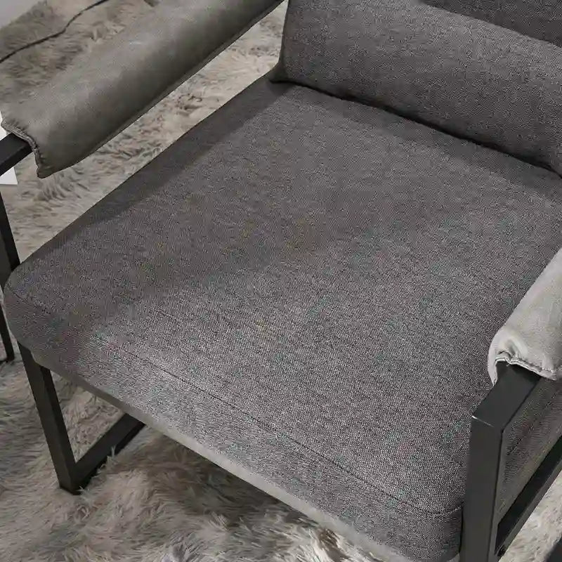 Fauteuil de loisirs moderne à cadre en fer simple