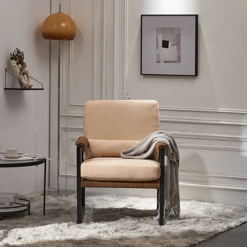 Fauteuil de loisirs moderne à cadre en fer simple